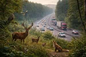 Studiu: Zgomotul traficului afectează fauna pe distanţe mari